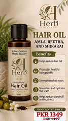 Herb Beauty - Hair Care Bundle | Strengthening Hair Oil + Refreshing Shampoo | Nourish, Strengthen, Revive