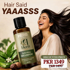 Herb Beauty Refreshing Shampoo – Aloe Vera, Amla, Reetha & Shikakai | Nourish, Strengthen, Revive