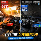 Premium Car Windshield Sun Shade Umbrella – Foldable Auto Front Window UV Reflector Blockout Shield