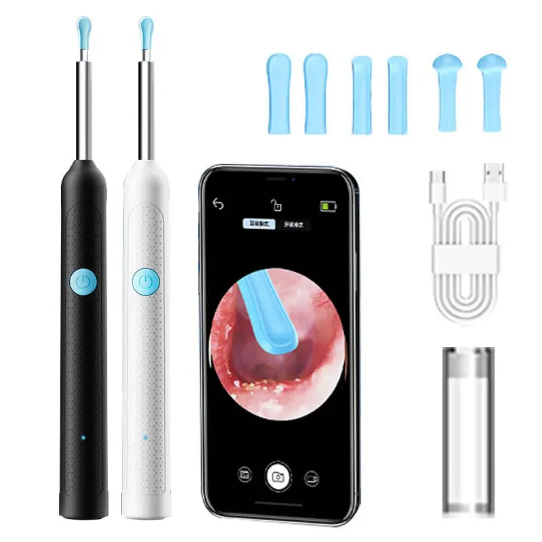 Smart Ear Wax Cleaner with HD Camera, LED Light & Wireless Otoscope | High-Precision Ear Cleaning Kit