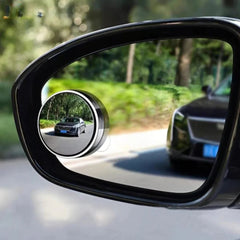 Car Blind-Spot Side Mirror Silver Frame - (2 Pc / Set)