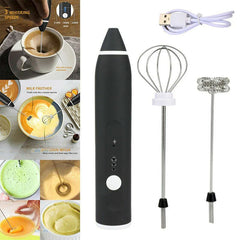2 In 1 - Rechargeable Coffee & Egg Beater | 3-Speed Electric Frother & Mixer