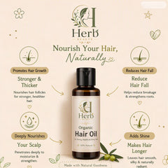 Herb Beauty Strengthening Hair Oil – Amla, Reetha & Shikakai | Nourish, Strengthen, Grow