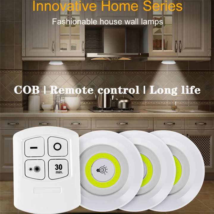 Remote Control LED Lights (Pack of 3)