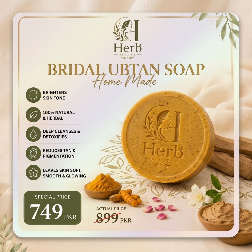 Herb Beauty Bridal Ubtan Soap – Natural, Handmade & Herbal | Nature's Touch for a Radiant You | 100gm